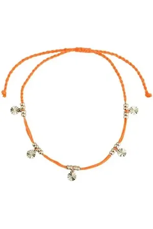 Next Fußkette Verstellbares Fußkettchen mit Scheiben-Anhänger (1-tlg) orange