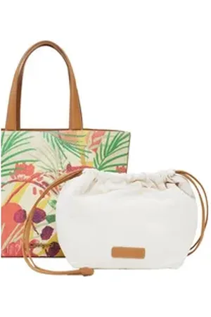 Desigual Shopper Valdivia Shopping Bag (Set, 2-tlg) beige|bunt