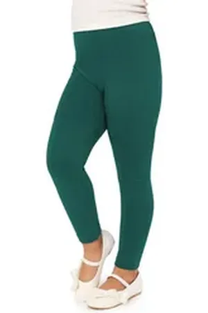 Merry Style Leggings Mädchen Lange Hose Freizeithose mit weitem Bein MS10-130 (1-tlg) aus Viskose, elastischer Bund grün 128