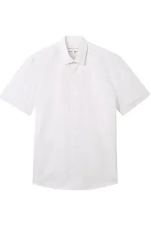TOM TAILOR Denim Kurzarmhemd weiß XXL