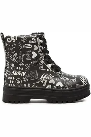 DeeZee Schnürschuhe Mädchen CF2880-1 Schwarz Schnürschuh schwarz 32 EU