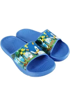 Sonic The Hedgehog Kinder Jungen Sandalen Badeschuhe Gr. 25 bis 34 Sandale blau 34-33 EU