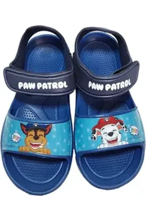 Paw Patrol Chase Marshall Kinder Sandalen Badeschuhe Latschen Sandale Gr. 22 bis 33 blau 32-33 EU
