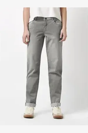 Rosner Girlfriend-Jeans Masha_097 mit feinen Streifen schwarz 44L28