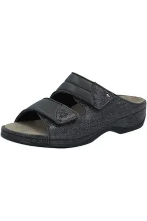 Berkemann Weiblich Berkoflex Finja Pantolette Lede Klettschuh grau 8,0