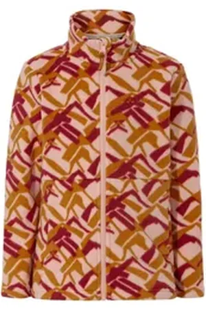 Vaude Outdoorjacke Kids Pulex AOP Jacket (1-St) Kinder Fleecejacke für Alltag und Freizeit rosa 98