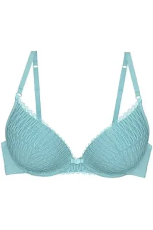 Triumph Push-up-BH Aura Spotlight T WHU (1-tlg) Push-Up BH - Stützend - Komfortabler Push-Up BH blau 85