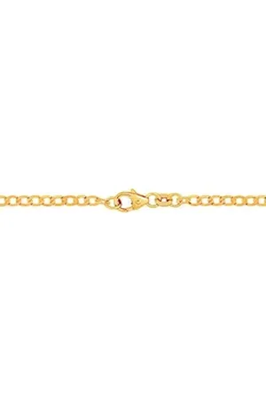 HOPLO Goldarmband Goldkette Panzerkette Länge 21cm - Breite 2,6mm - 333-8 Karat Gold
