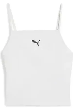 PUMA Tanktop WARDROBE ESS Geripptes Tanktop Damen weiß XL