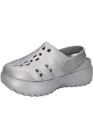adidas Performance Damen Sandale ADILETTE CLOG PLATFORM Sandale silberfarben 39 1/3 EU