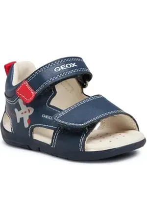 Geox Sandalen B Sandal Tapuz Boy B150XB000BCC4245 Lt Navy/Red Sandale blau 18 EU