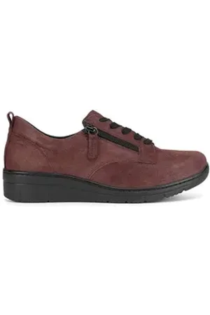 Go Soft Halbschuhe Damen WI23-REBECA-21 Dunkelrot Schnürschuh rot 37 EU