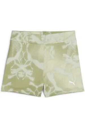 PUMA Leggings DARE TO 3" Leggings mit Allover-Print Damen grün XL