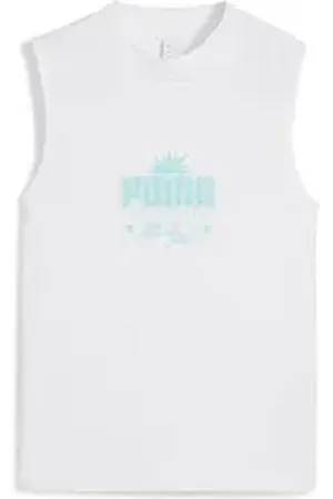 PUMA Tanktop Palm Resort Graphic Slim Tanktop Damen weiß XL