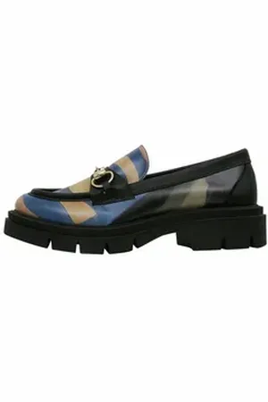 Dogo Damen Cindy Window Vegan Damen Slipper/ Halbschuhe / Female Loafer Vegan grau|schwarz 36 EU