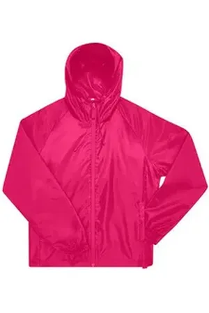B & C B&C Windbreaker Regenjacke und Windjacke aus Recycelter Polyester rosa M