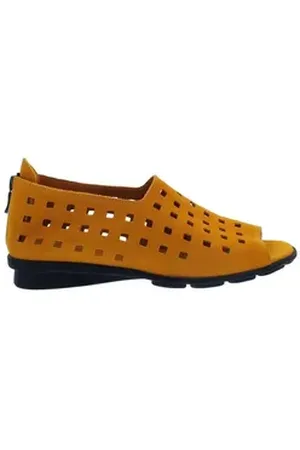 Arche Drick, Sandalette, Nubuck, Casa (gelb), Reißverschluss, Latexsoh Sandale gelb 40 EU