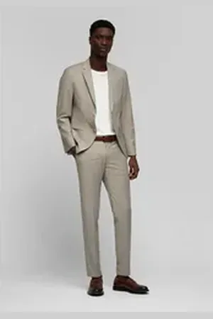 Daniel Hechter Anzug SUIT MODERN FIT (2-tlg) aus Vier-Wege-Stretchfutter beige 102