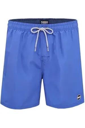 HAPPY SHORTS Badehose Herren Badeshorts Strandshort Mittelblau S - XXL blau S