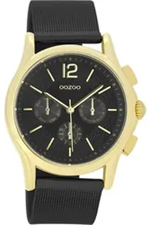Oozoo Quarzuhr Damen Armbanduhr schwarz Analog, (Analoguhr), Damenuhr rund, mittel (ca. 38mm) Metallarmband, Elegant-Style schwarz