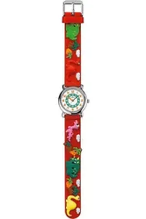Jacques Lemans ALPHA SAPHIR Quarzuhr 394F, Armbanduhr, Kinderuhr, analog, ideal auch als Geschenk rot
