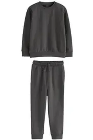 Next Sweatanzug Jersey-Sweatshirt und Jogginghose im Set (2-tlg) grau 92-98 (2-3 J.)