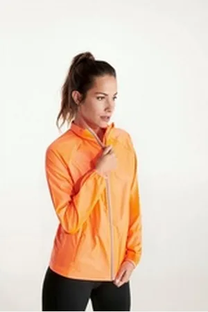ROLY Windbreaker Ultra-Leichte atmungsaktive Damen Windjacke / Sportjacke / Regenjacke - Reflektierend - Windabweisend - Wasserabweisend rot M
