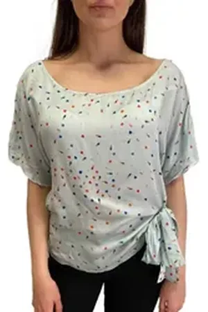 Diesel Kurzarmbluse T-NES Top Camicia blau