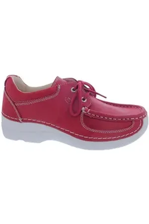 Wolky Roll Shoe 0621636-570, Fantastic leather (Glattleder), Red summe Schnürschuh rot 40 EU