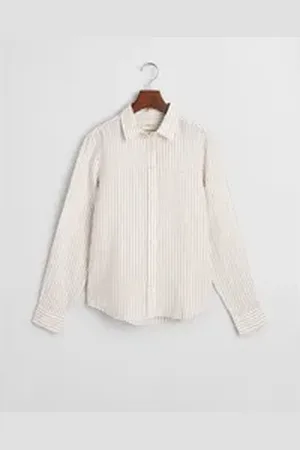 GANT Langarmbluse beige|braun 40