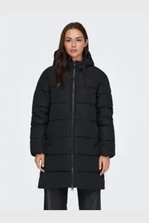 ONLY Steppmantel ONLCLAIR PUFFER HOOD COAT OTW CC schwarz L (40)