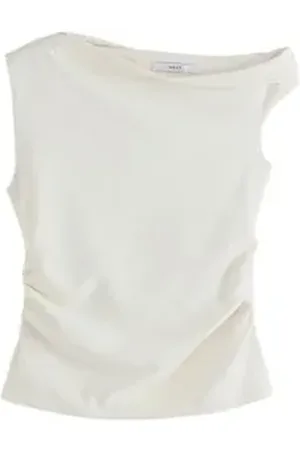 Next One-Shoulder-Top Ärmelloses Top mit asymmetrischer Schulter (1-tlg) beige 54