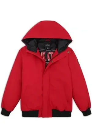 Threadboys Outdoorjacke THBKeswick (1-St) mit großer Kapuze rot 5-6