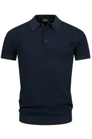 INDICODE Poloshirt INVorm mit dezent strukturierter Oberfläche für das gewisse Etwas blau XL