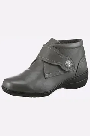 airsoft comfort+ Stiefelette Stiefelette Wechselfußbett, Flexible Laufsohle, weiche Polsterung grau 41 EU