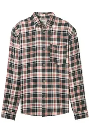 TOM TAILOR Denim Langarmhemd grün M