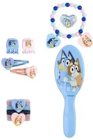 Bluey Haarspange Beauty set box accessories für kinder mit kamm haargummi und mehr blau