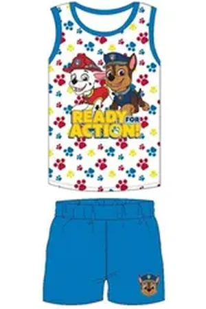 Paw Patrol Pyjama "Ready for Action!" Pyjama-Set für Jungen, Gr. 98–128 (Set, 2 tlg) blau|weiß 110