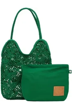 Desigual Schultertasche Marinette Shopper (Set, 2-tlg) grün