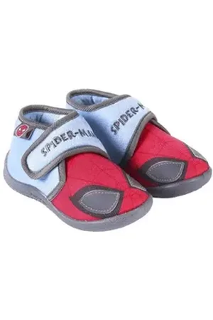 Marvel Spiderman Kinder Jungen Hausschuhe Kitaschuhe Klettschuh blau 24 EU