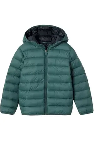 Vertbaudet Steppjacke Jungen Light-Steppjacke mit Kapuze grün 98/104