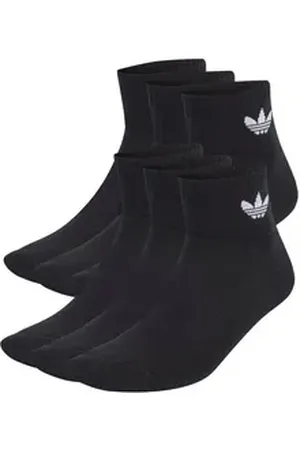 adidas Originals Freizeitsocken Originals Mid Ankle 6er Pack Socken Weiß Baumwolle schwarz M (40-42)
