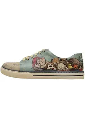 Dogo Damen Sneaker Sleeping Dogs Vegan Damen Sneaker / Female Sneaker Vegan beige 40 EU