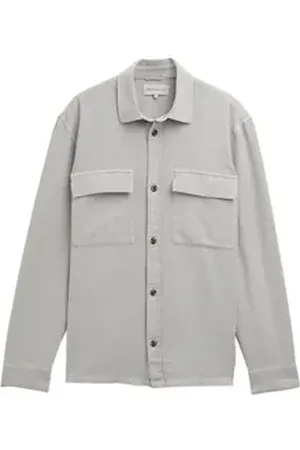 TOM TAILOR Denim Langarmhemd grau S