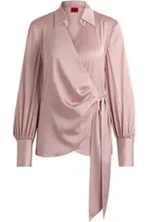 HUGO BOSS Langarmbluse rosa 34
