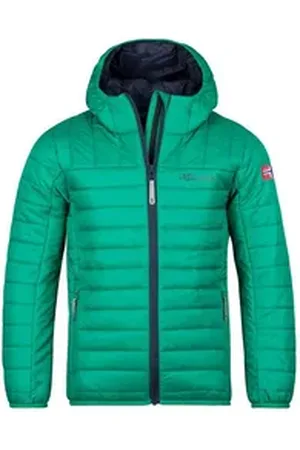 TROLLKIDS Steppjacke Eikefjord blau|grün 164