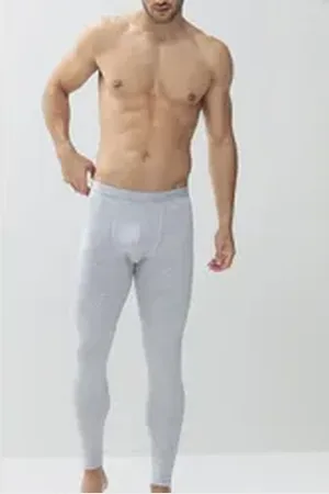 Mey Lange Unterhose Herren Serie Casual Cotton Uni (Einzelartikel, 1-St., 1) grau 14