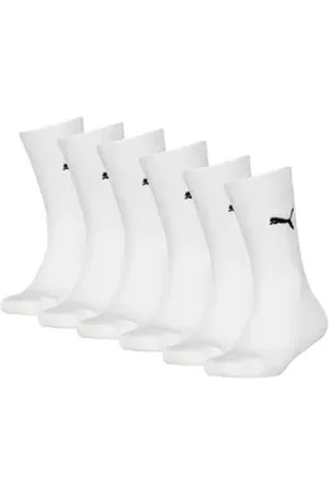 PUMA Socken KIDS EASY RIDER 6P ECOM (6 Paar) Sportsocken, Rippenbündchen, Logo weiß 39-42