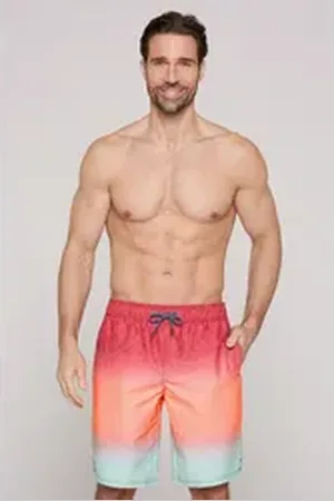 Camp David Badeshorts mit Einschubtaschen rot XL
