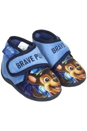 Paw Patrol Chase Kinder Baby Jungen Hausschuhe Kitaschuhe Klettschuh Gr. 21 bis 26 blau 22 EU